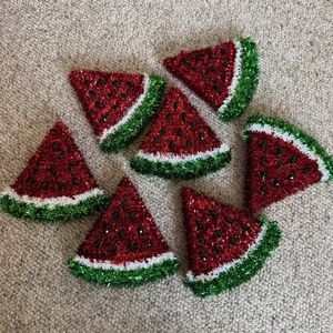Faux Watermelon decor lot of 7